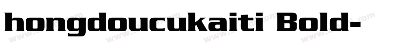 hongdoucukaiti Bold字体转换